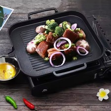 Cast iron griddle hot - hot, plate