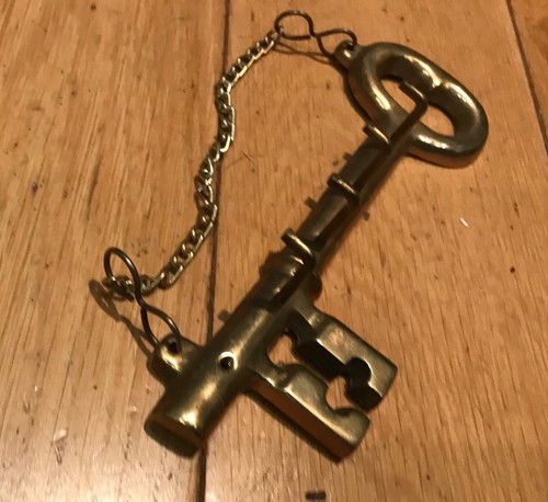Vintage brass key - vintage,