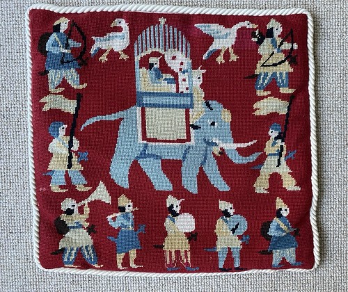 Handmade tapestry cushion - handmade,