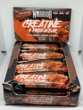 Warrior Creatine Protein Bars 12 x 75g Salted Caramel Brownie High Protein Snack
