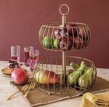 Over & Back 2-Tier Gold Wire