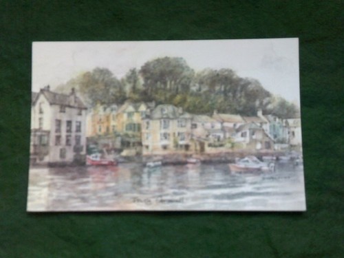 Fowey cornwall harbour art - fowey,