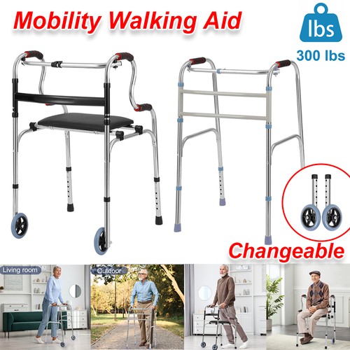 Folding walking frame seat - folding,