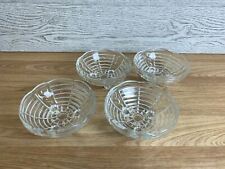 Set Of 4 Beautiful Cut Glass