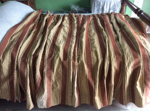 Pair bespoke curtains - curtains, 66”