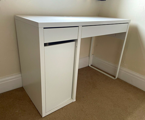 White ikea computer - ikea, desk