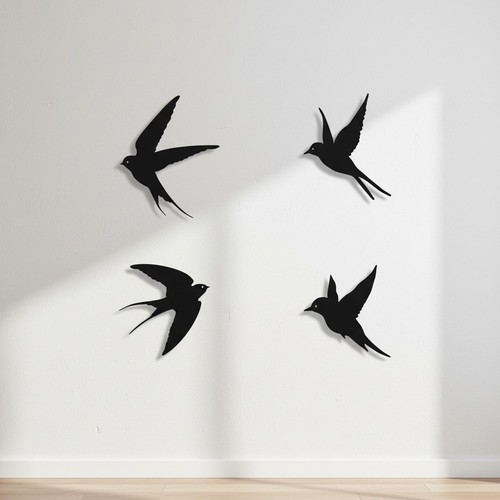 Bird wall decor - wall, decor,