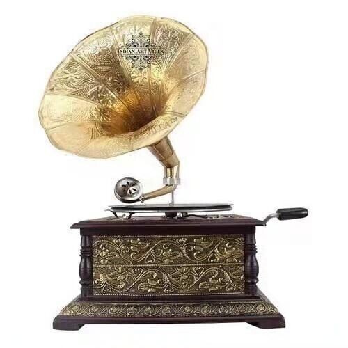Handmade nostalgic gramophone - handmade,