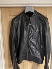 Belstaff Men's Leather V Racer Jacket