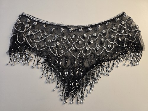 Black beaded hip - ​black,