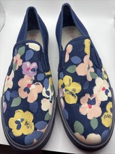 Cath Kidston Floral Slip On Deck Shoes (size 6)