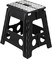 Folding Step Stool Plastic Heavy Duty Multi Purpose Easy Foldable Home Kitchen