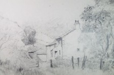 Original pencil drawing low - original, 'low