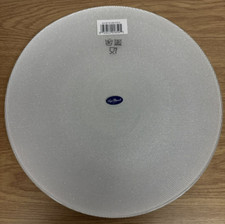 Luigi Bormioli Glass Glitter Charger Plate 6 Pack, White - 5048-1-E/F/G