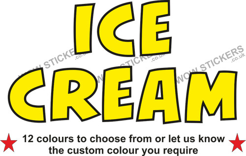 Ice cream sticker food decals - food,
