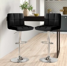 2 x Faux Leather Cuban Swivel