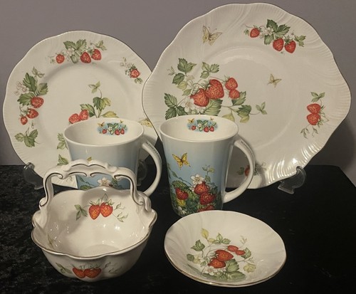 Virginia strawberry cakeplate - virginia,