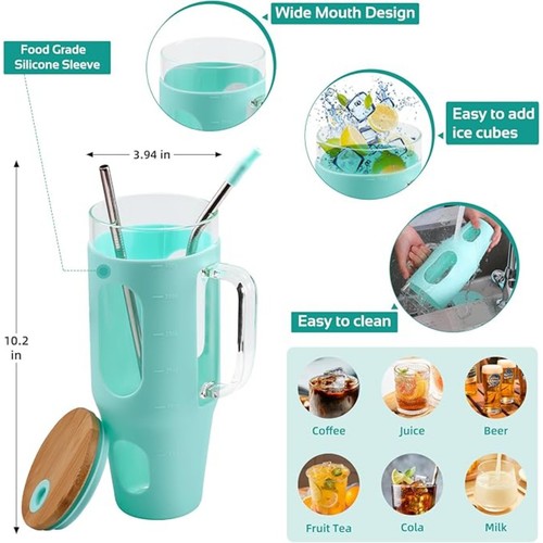 42oz glass water - 42oz, travel