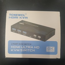 8K HDMI KVM Switch 2 Port for