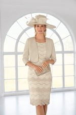 CONDICI SIZE 10 MOTHER OF THE BRIDE - TRUE TO SIZE IN Cafe Au Lait RRP £800+
