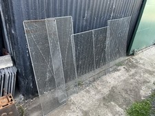 Vintage Galvanised Mesh Potato Riddle Sieve Screens x4