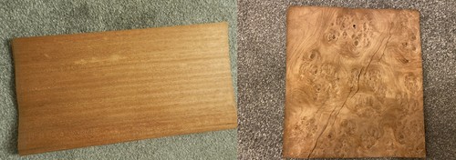 Pairs burr elm veneer - of,
