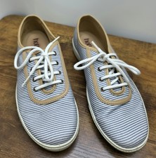 Ladies Hotter Mabel Pumps Nautical Stripe Blue/White UK 5.5 EU 38.5 