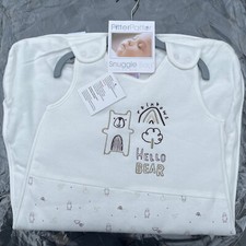 Pitter Patter ‘Hello Bear’ Snuggle 2.5 Tog Sleep Bag. Cream. 6-12 Months. BNWT￼