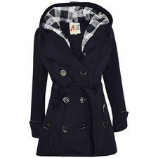 Kids Girls Overcoat Hooded