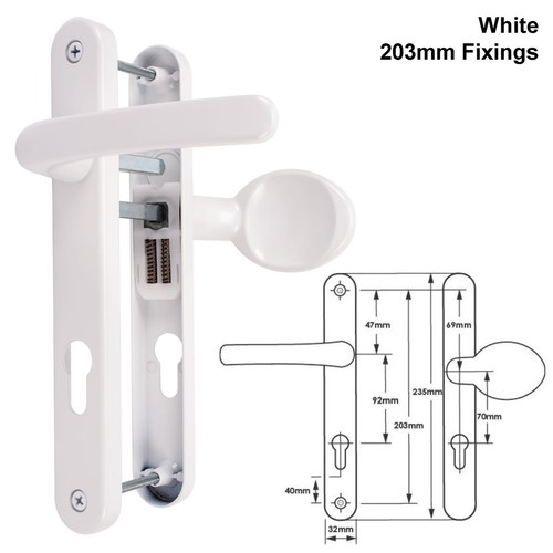 Upvc lever pad door - pad, handle