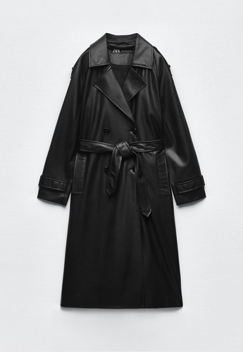 Zara bnwt black faux - zara,