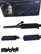 BABYLISS HEATED TONG HAIR MULTI HAIR STYLERS CURLERS INTERCHANGEABLE ATTACHMENTS