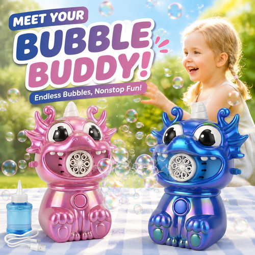 Dragon bubble machine - dragon,