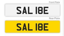 Private Number Plate SAL 18E – SAL Sally Sali  Sale Personalised DVLA Reg