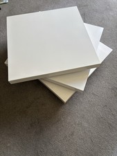 White Gloss Coffee Table with Rotating Layers