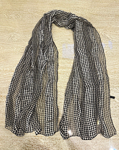 Vintage 100 silk scarf - silk, made