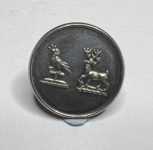 Antique livery button stag - antique,
