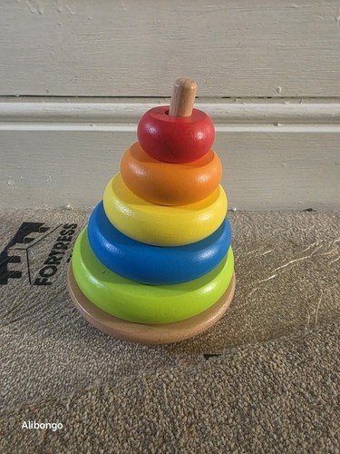Wooden rainbow stacking - wooden,
