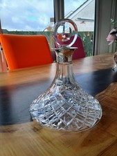 Vintage Cut Glass Ships