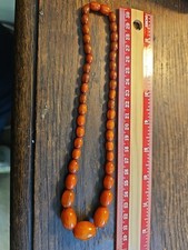 Art Deco Butterscotch Yolk Amber Beads