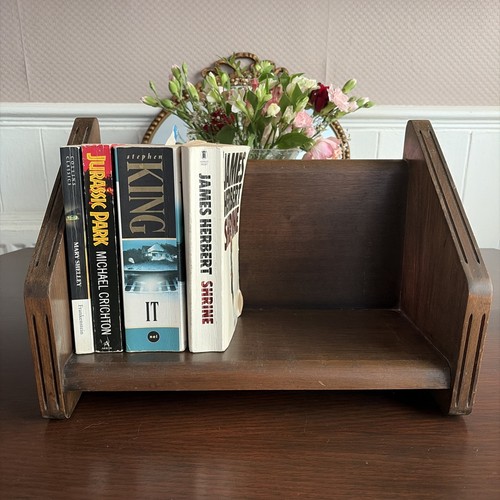 Vintage dark wooden book - dark,