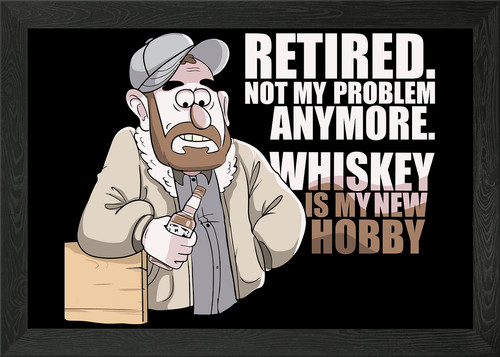 Whiskey drinker quote framed - whiskey,