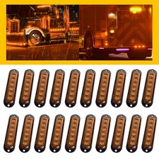 Orange Amber 12V 6 Led Side