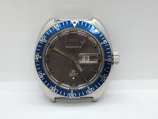 Vintage Titoni Seascoper lll Automatic 23 Jewel Wristwatch Watch with Blue Bezel