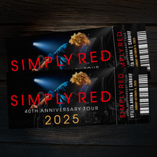 Simply Red Mock Ticket 40th
