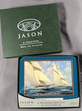 Jason Set Of 6 Coasters Brand New 9x11cm 3.5x4.5" On The Wind D2764