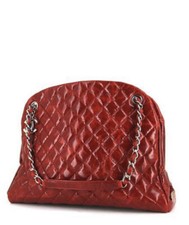 Chanel Mademoiselle Handbag In Red Quilted Leather  100% Authentic