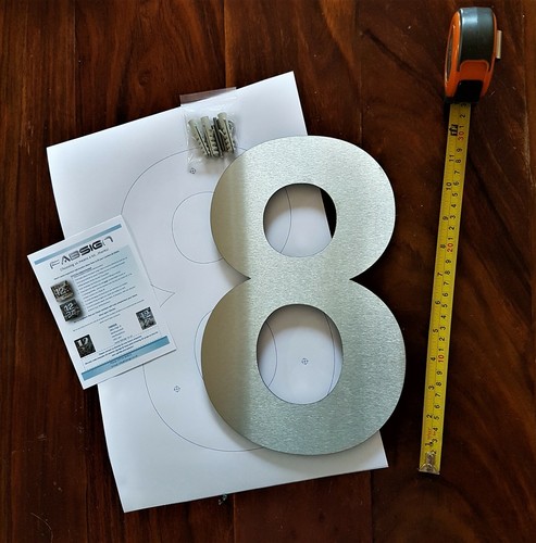 Large floating house numbers - large,