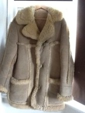 Vintage 70s/80s Genuine Single Bested Sheepskin Coat by Bailey Of Glastonbury