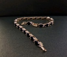 Black sapphire bracelet